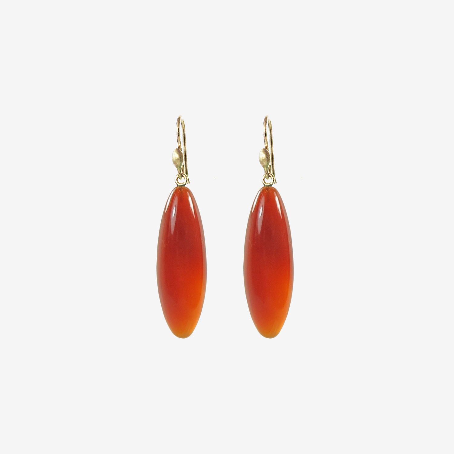 TED MUEHLING 14K & CARNELIAN LONG BERRIES
