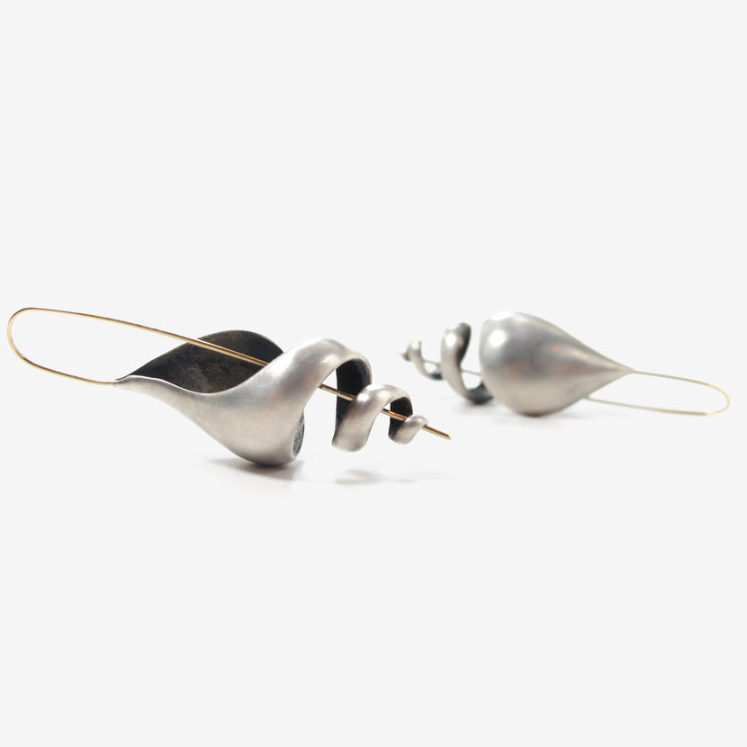 TED MUEHLING STERLING SILVER TURRET SHELLS