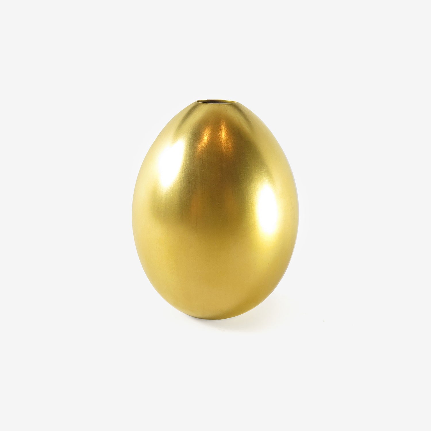 TED MUEHLING SMALL GOLD GOOSE EGG VASE