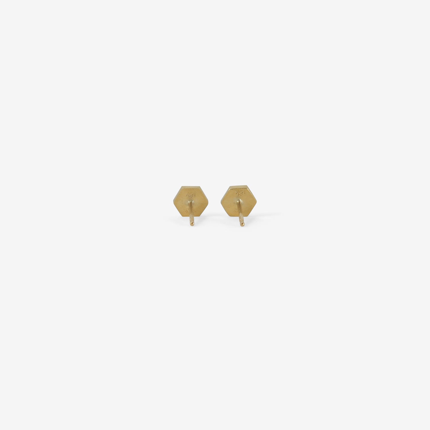 LOLA BROOKS 18K & HEXAGONAL TEAL SPINEL STUDS, 1.02CT