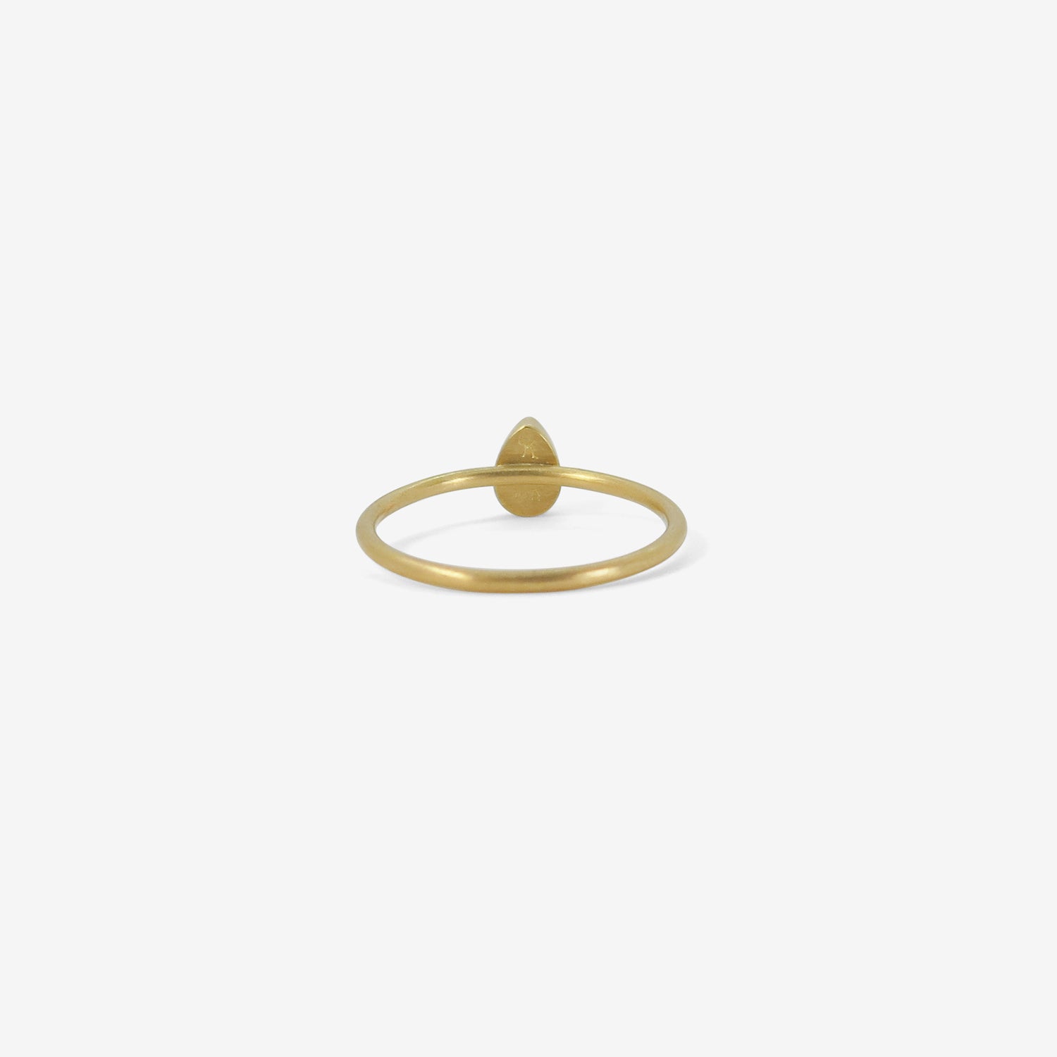 GABRIELLA KISS 18K & TINY PEAR-SHAPED YELLOW SAPPHIRE RING