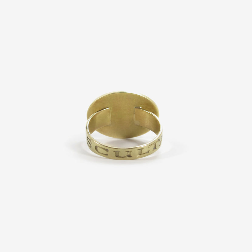 GABRIELLA KISS 10K LOVE TOKEN RING – “AUSCULTARE” – TO LISTEN
