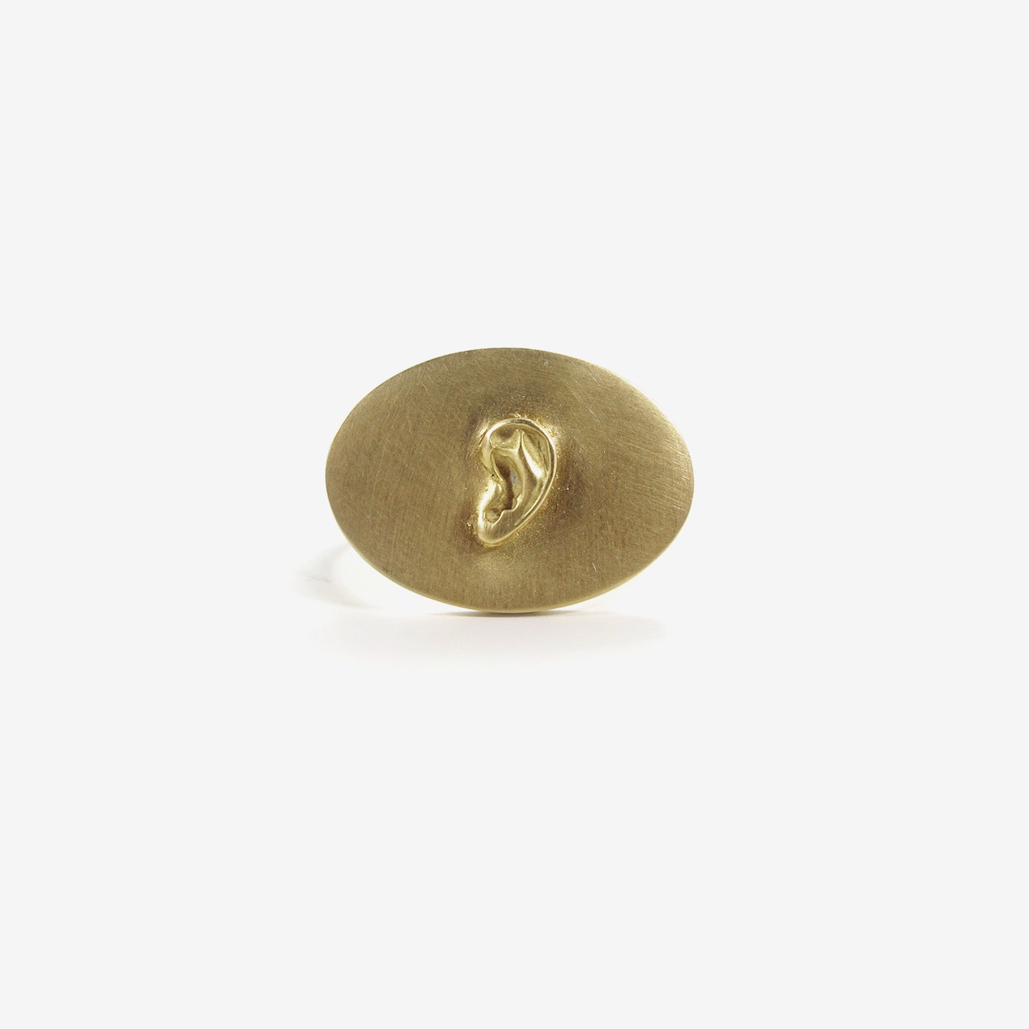 GABRIELLA KISS 10K LOVE TOKEN RING – “AUSCULTARE” – TO LISTEN