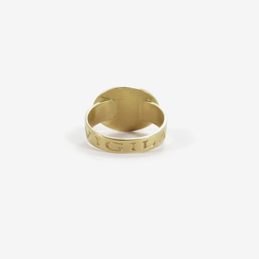 GABRIELLA KISS 10K LOVE TOKEN EYE RING – “INVIGILARE” – TO WATCH OVER