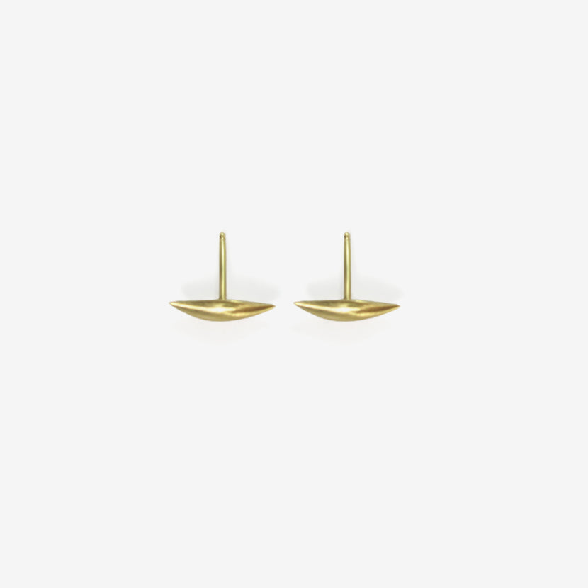 GABRIELLA KISS 18K TINY SLUG STUDS