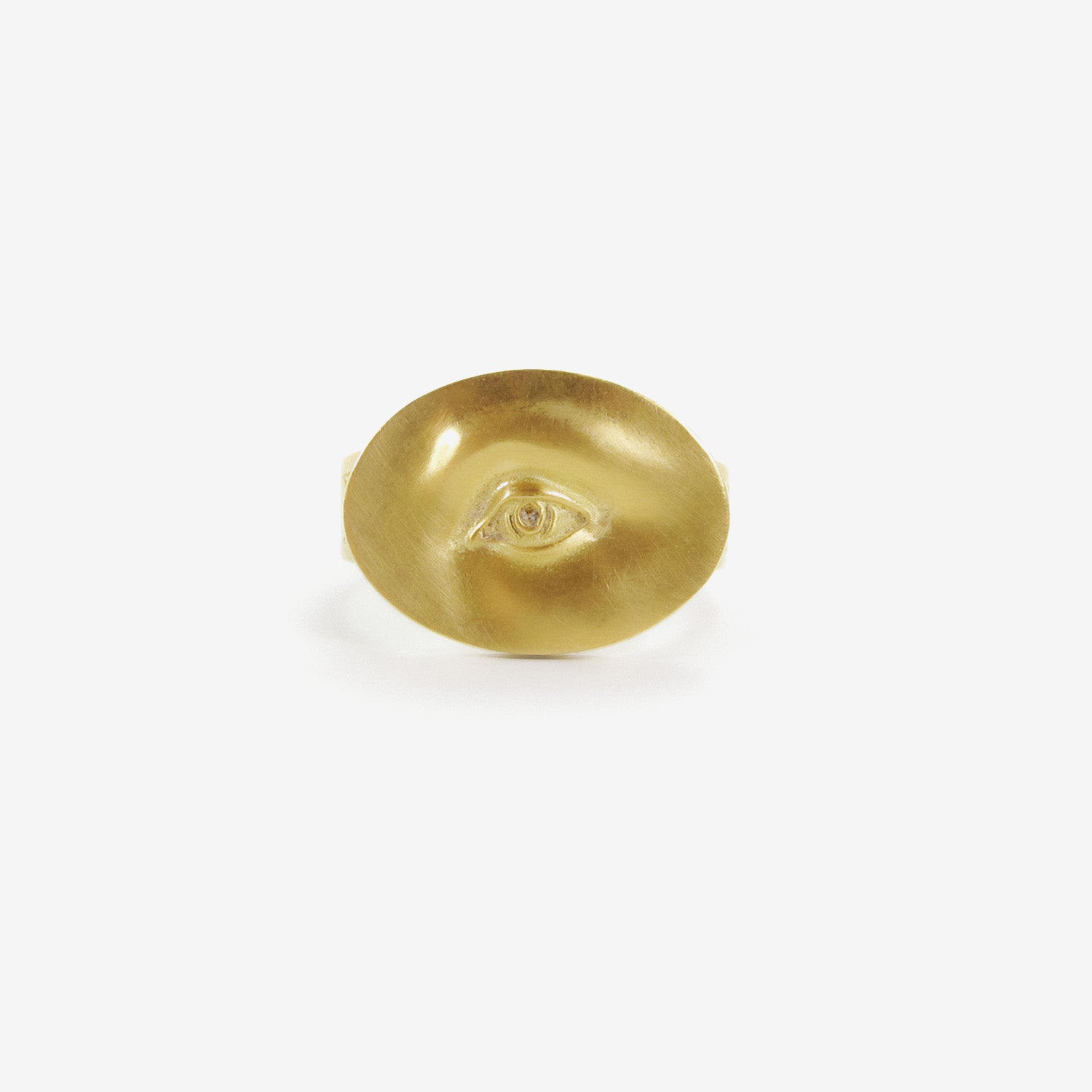 GABRIELLA KISS 18K LOVE TOKEN EYE RING – “INVIGILARE” – TO WATCH OVER