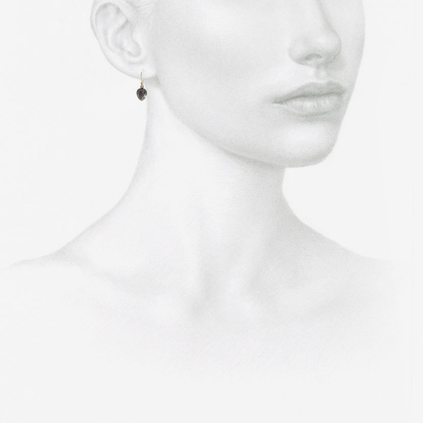GABRIELLA KISS STERLING SILVER TINY WALNUT EARRINGS