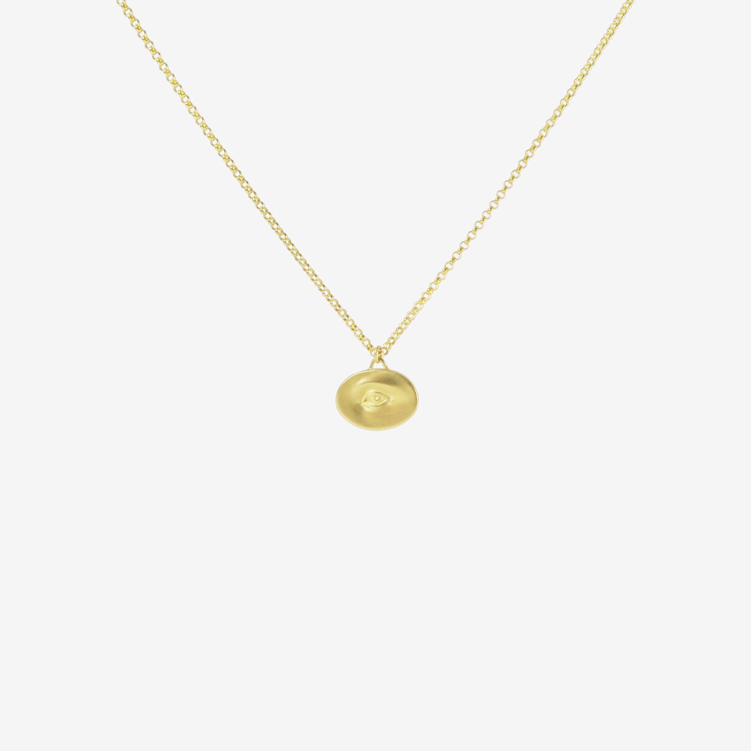 GABRIELLA KISS 18K SMALL EYE LOVE TOKEN PENDANT NECKLACE