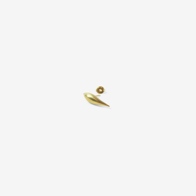 GABRIELLA KISS 14K JUMBO SINGLE SLUG STUD