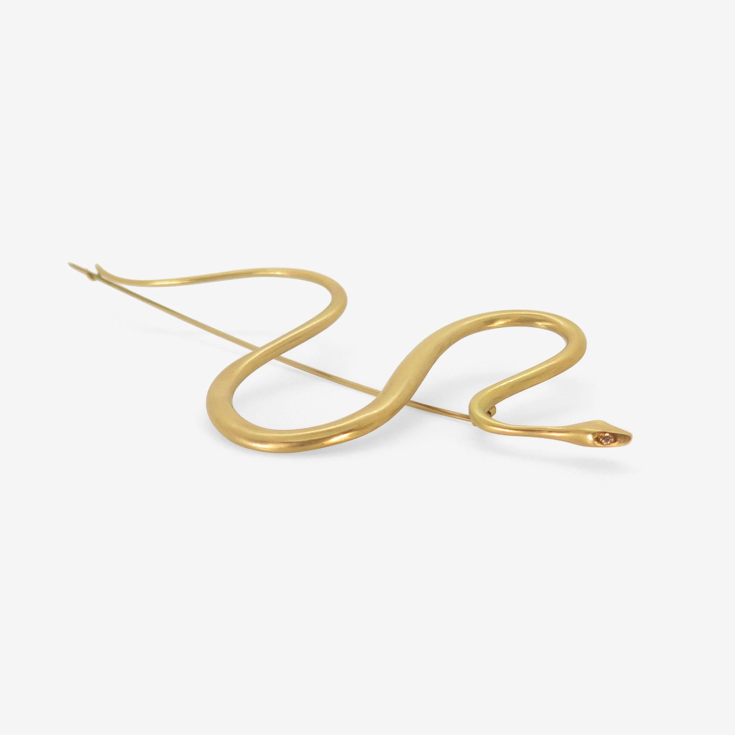 GABRIELLA KISS LARGE 18K SNAKE PIN