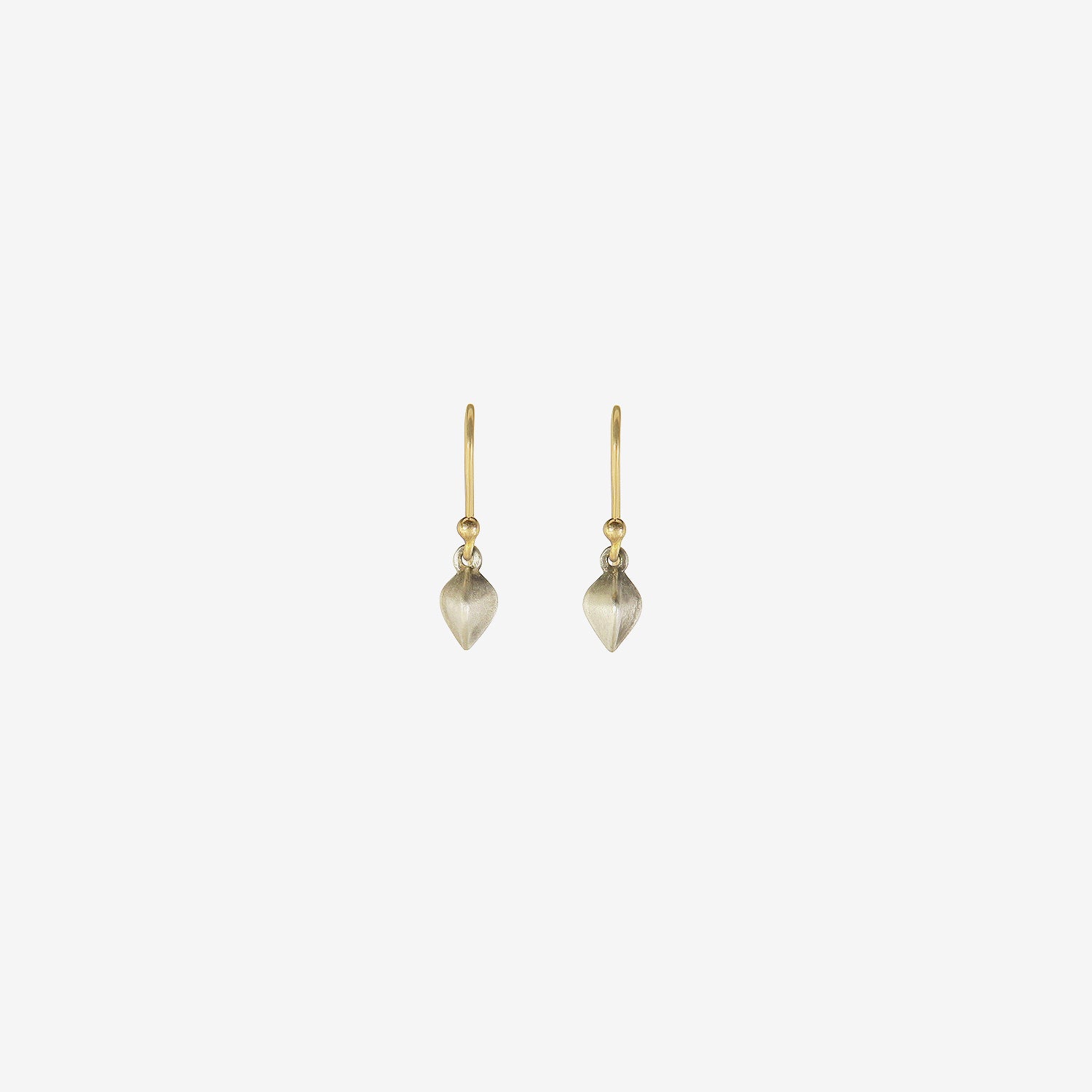 GABRIELLA KISS STERLING SILVER BUCKWHEAT GROAT EARRINGS