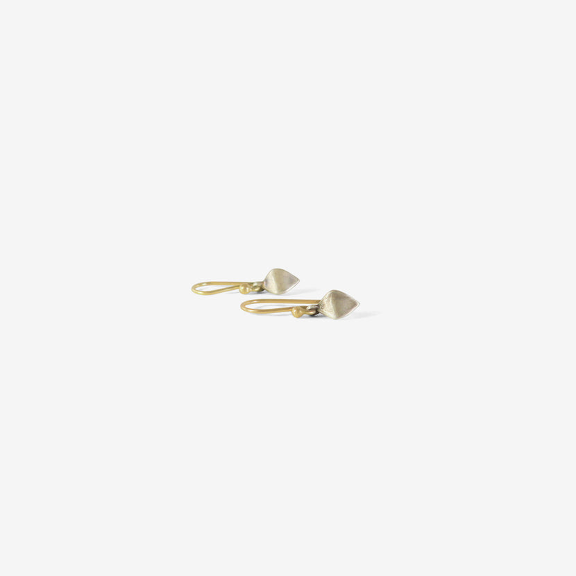 GABRIELLA KISS STERLING SILVER BUCKWHEAT GROAT EARRINGS