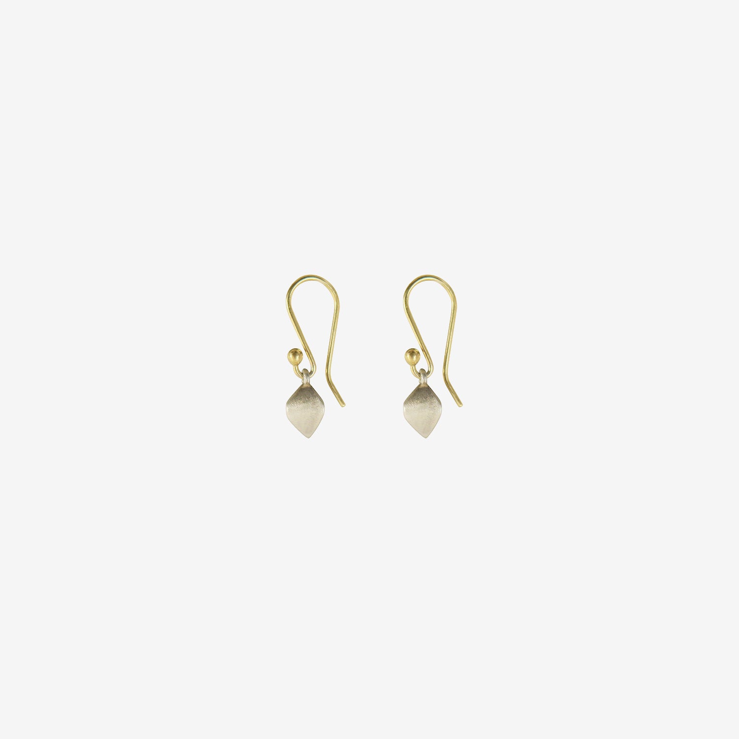 GABRIELLA KISS STERLING SILVER BUCKWHEAT GROAT EARRINGS