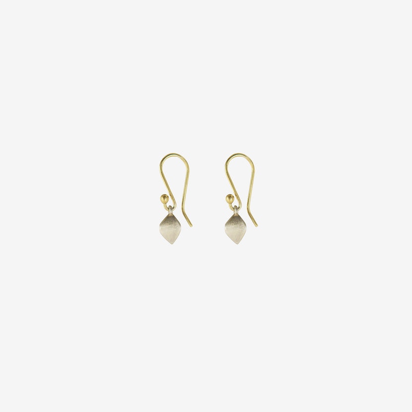 GABRIELLA KISS STERLING SILVER BUCKWHEAT GROAT EARRINGS