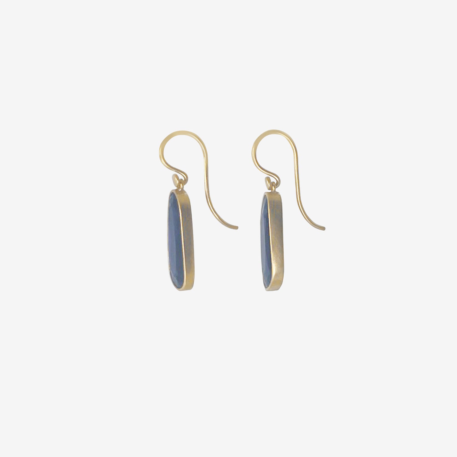 LOLA BROOKS 18K & IOLITE SEQUIN PEBBLE DROP EARRINGS, 4.45CT