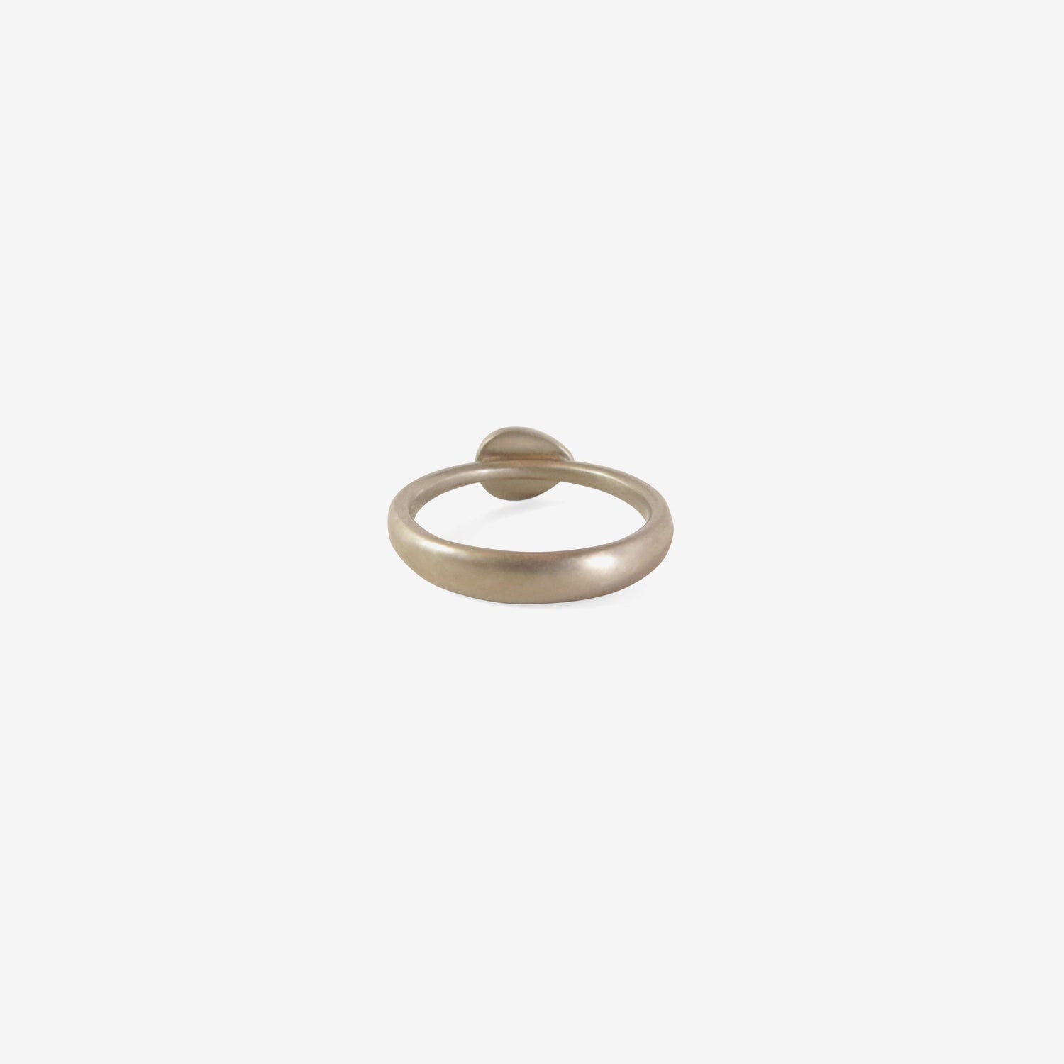 LOLA BROOKS 18K PALLADIUM & HORIZONTAL PEAR SHAPED DIAMOND RING