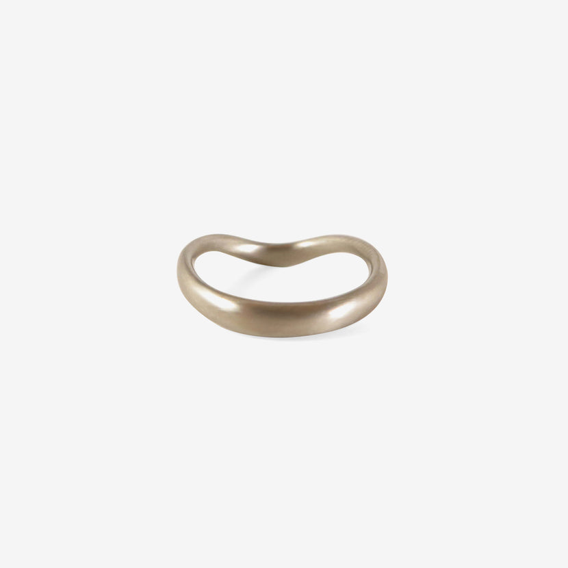 LOLA BROOKS 18K PALLADIUM SHADOW BAND