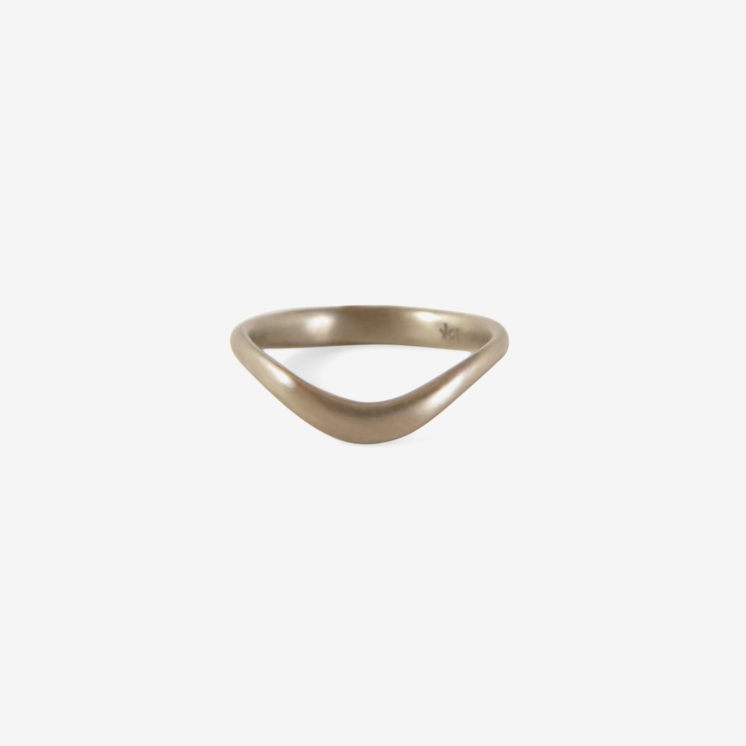 LOLA BROOKS 18K PALLADIUM SHADOW BAND