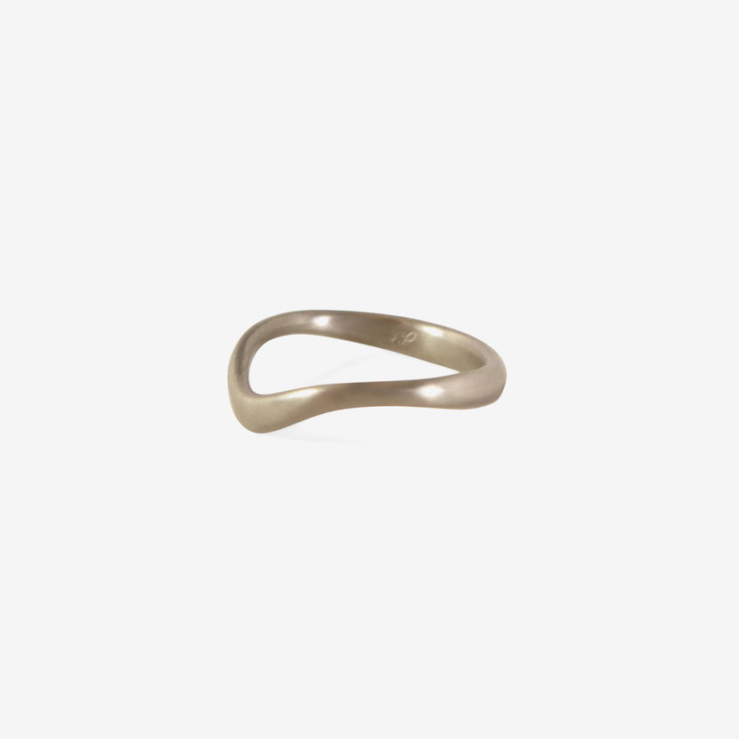 LOLA BROOKS 18K PALLADIUM SHADOW BAND