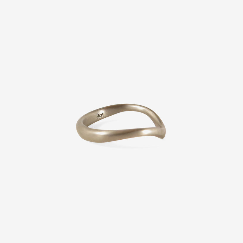 LOLA BROOKS 18K PALLADIUM SHADOW BAND