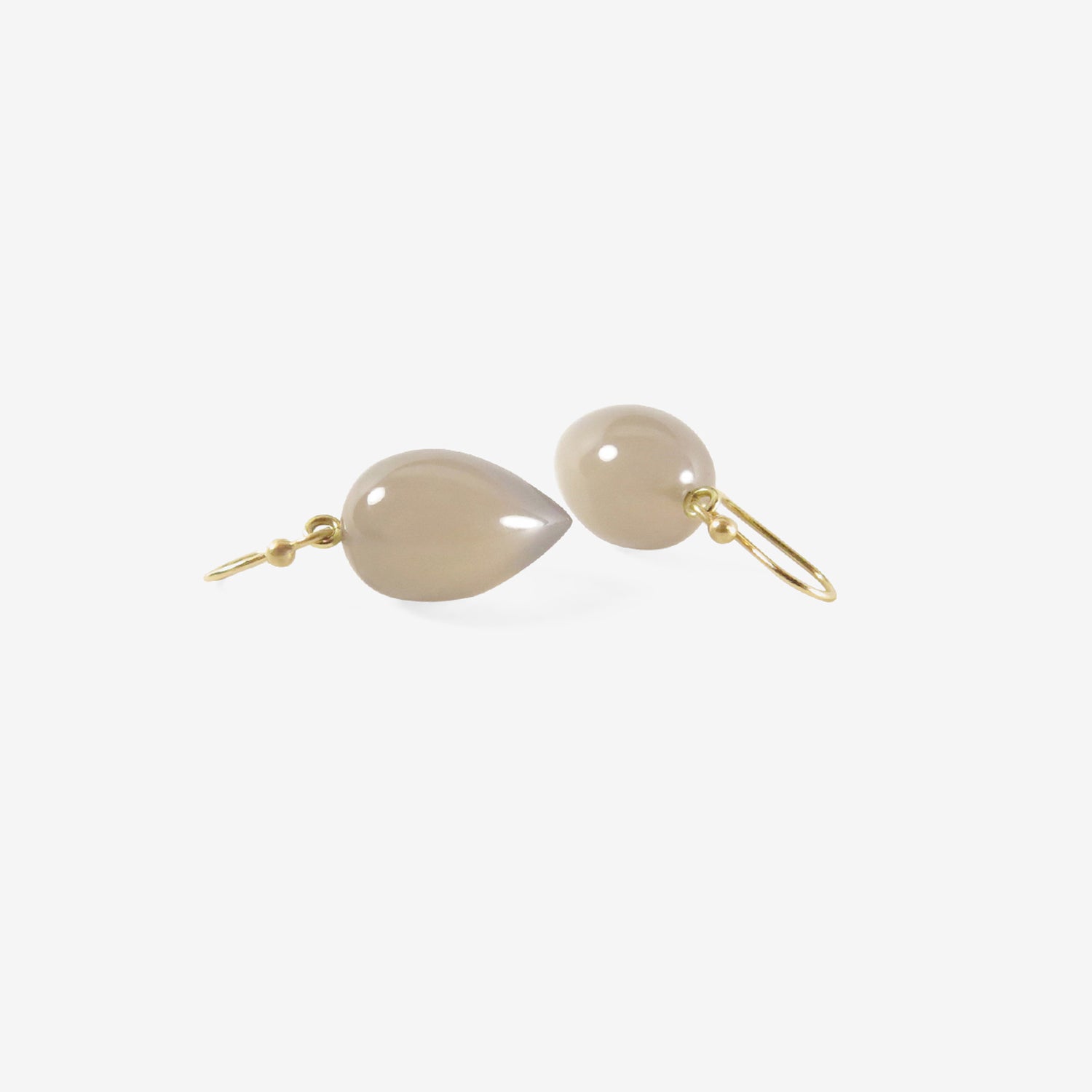 TED MUEHLING 14K & HOLLY BLUE AGATE ACORNS