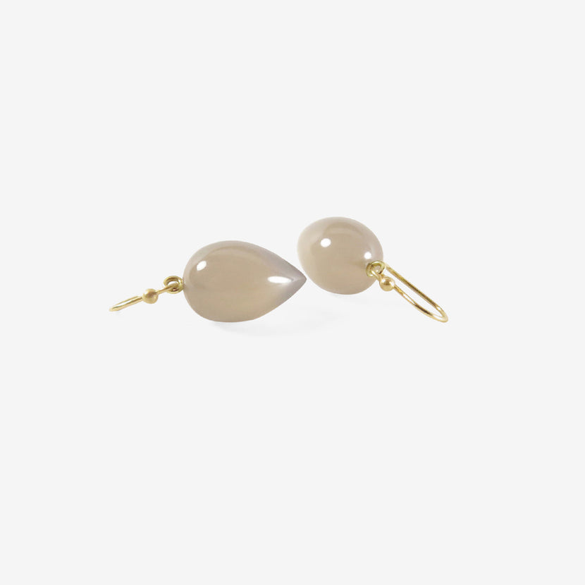 TED MUEHLING 14K & HOLLY BLUE AGATE ACORNS