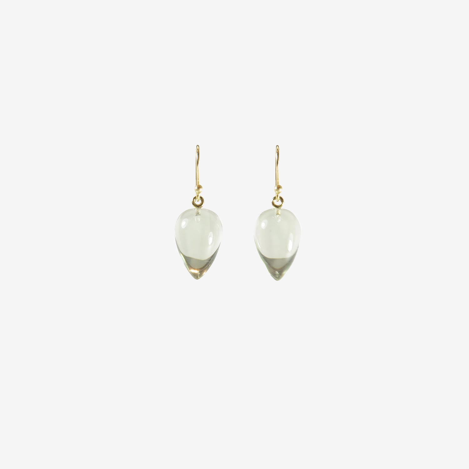 TED MUEHLING 14K & GREEN AMETHYST ACORNS