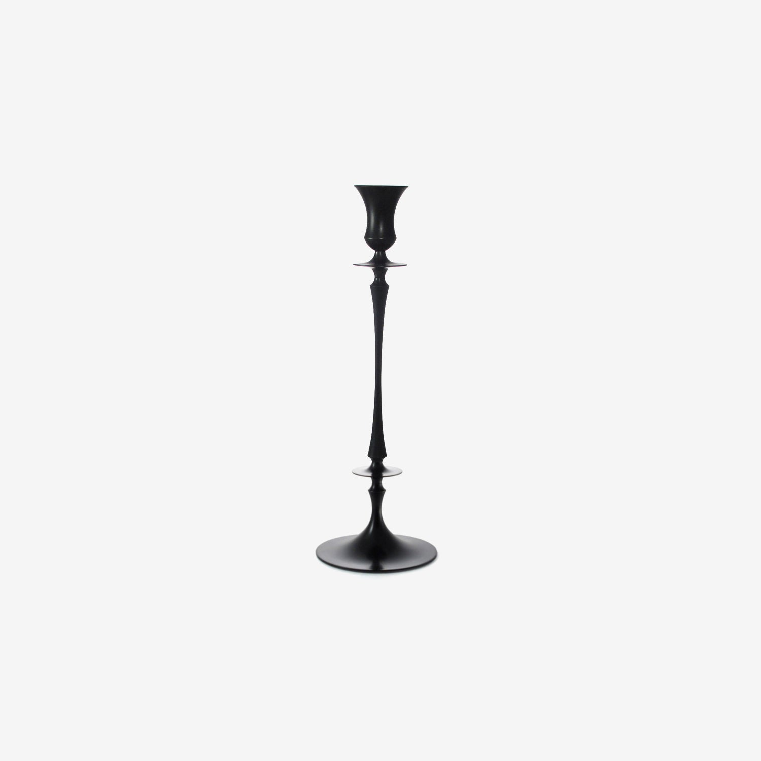 TED MUEHLING OXIDIZED BRONZE CANDLESTICK NO. 0213