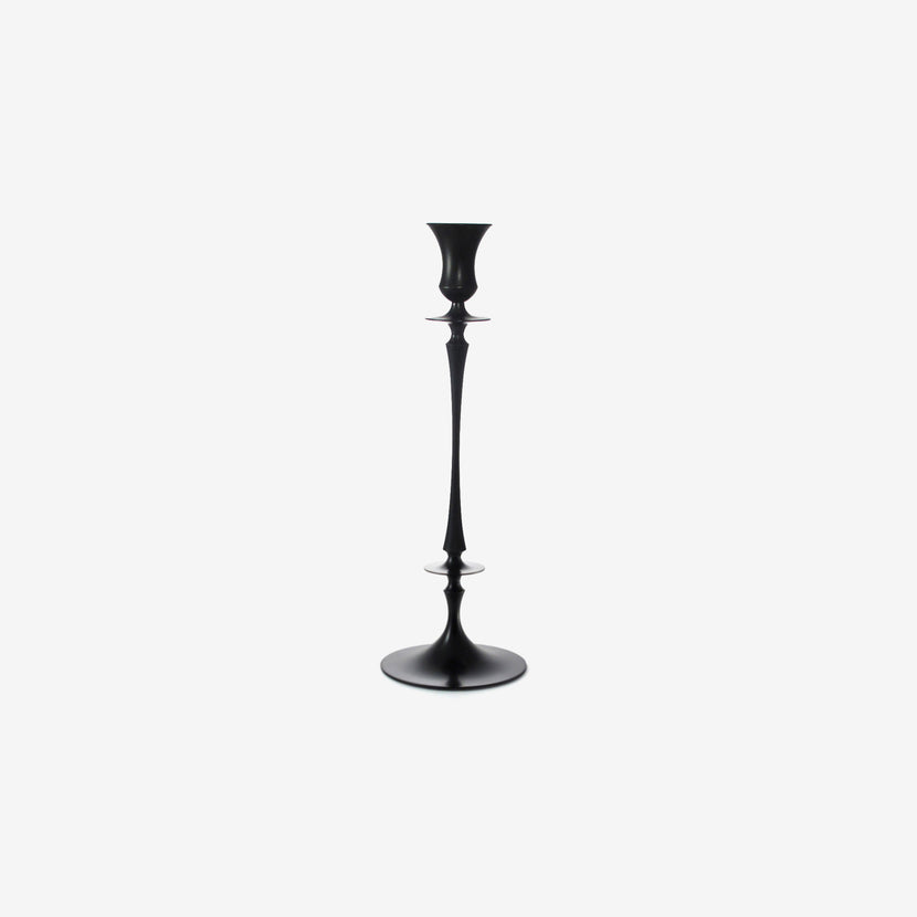 TED MUEHLING OXIDIZED BRONZE CANDLESTICK NO. 0213