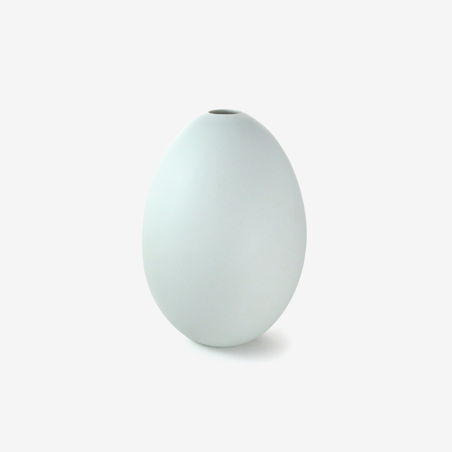 TED MUEHLING CELADON BISQUE LARGE EGG VASE