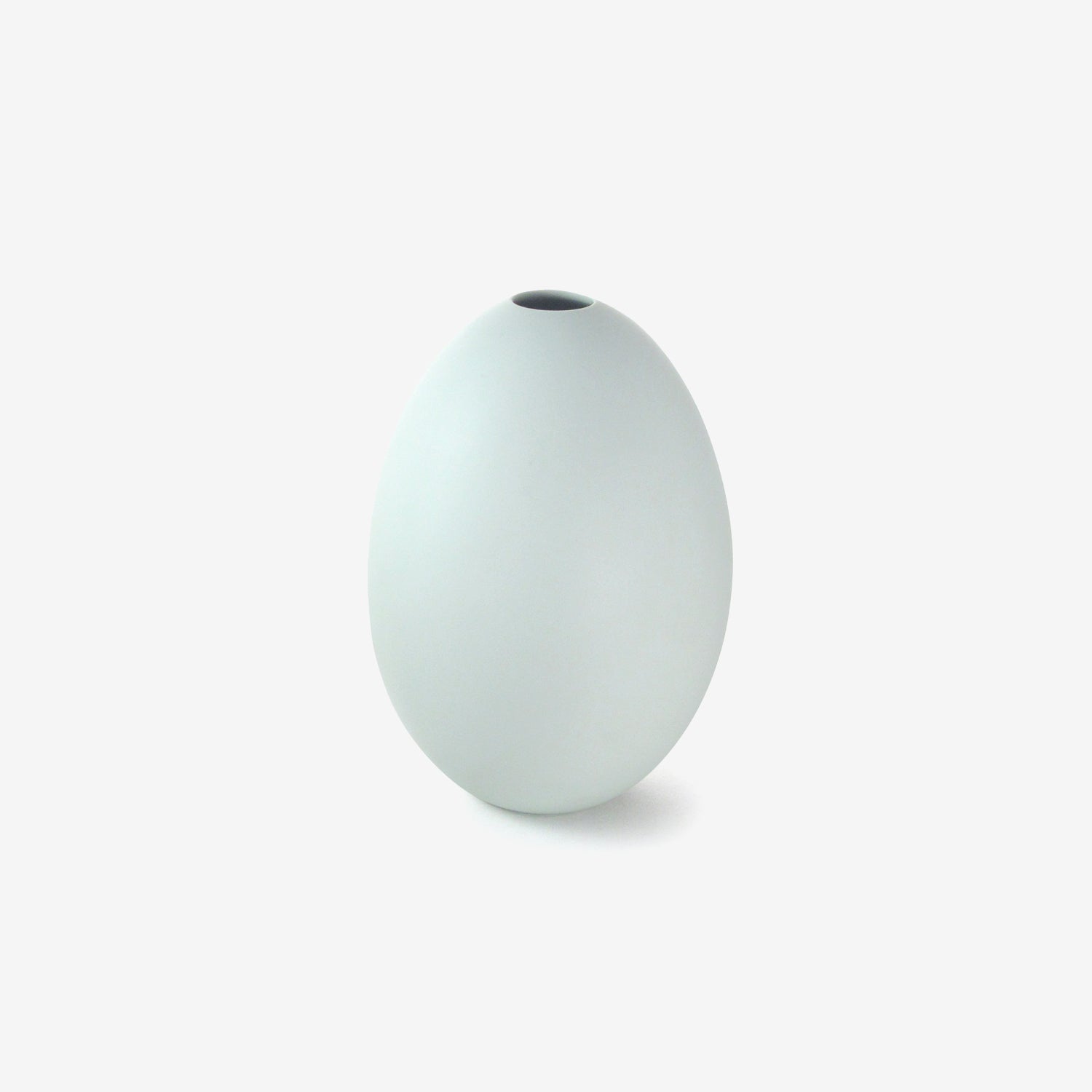 TED MUEHLING CELADON BISQUE SMALL EGG VASE