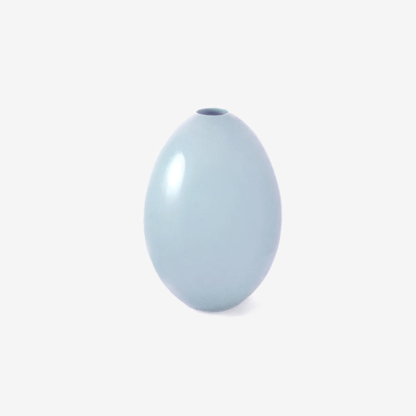TED MUEHLING LILAC GLAZED SMALL EGG VASE