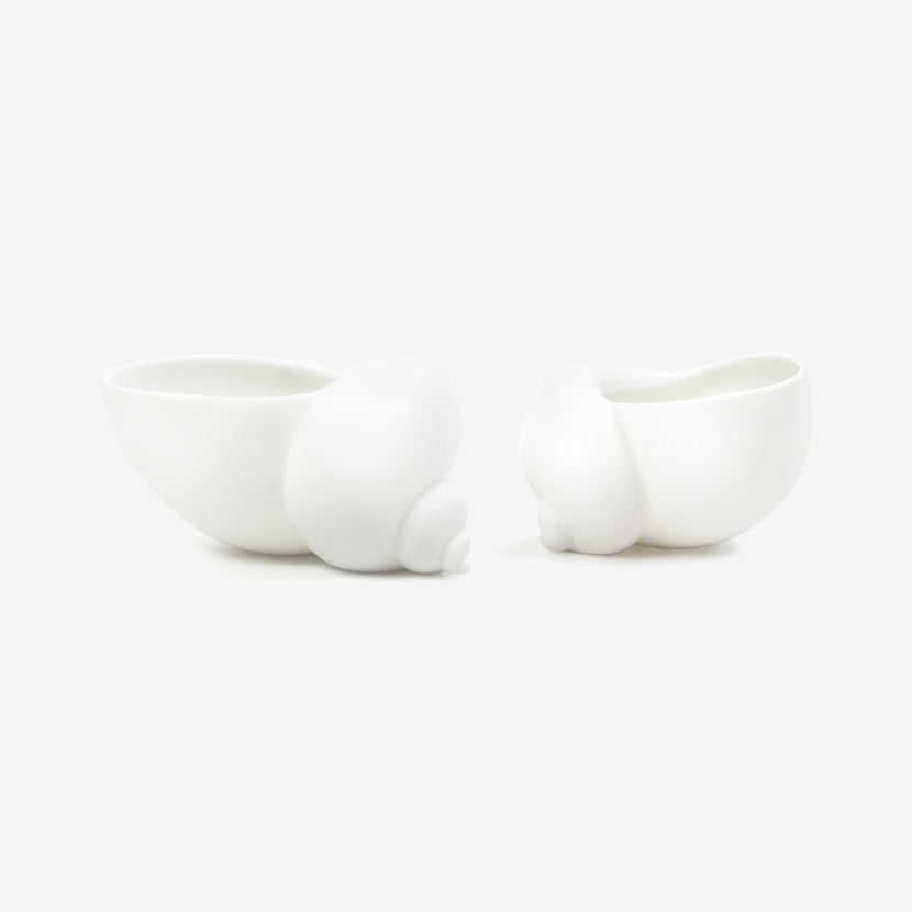 TED MUEHLING SNAIL SALT & PEPPER CELLARS