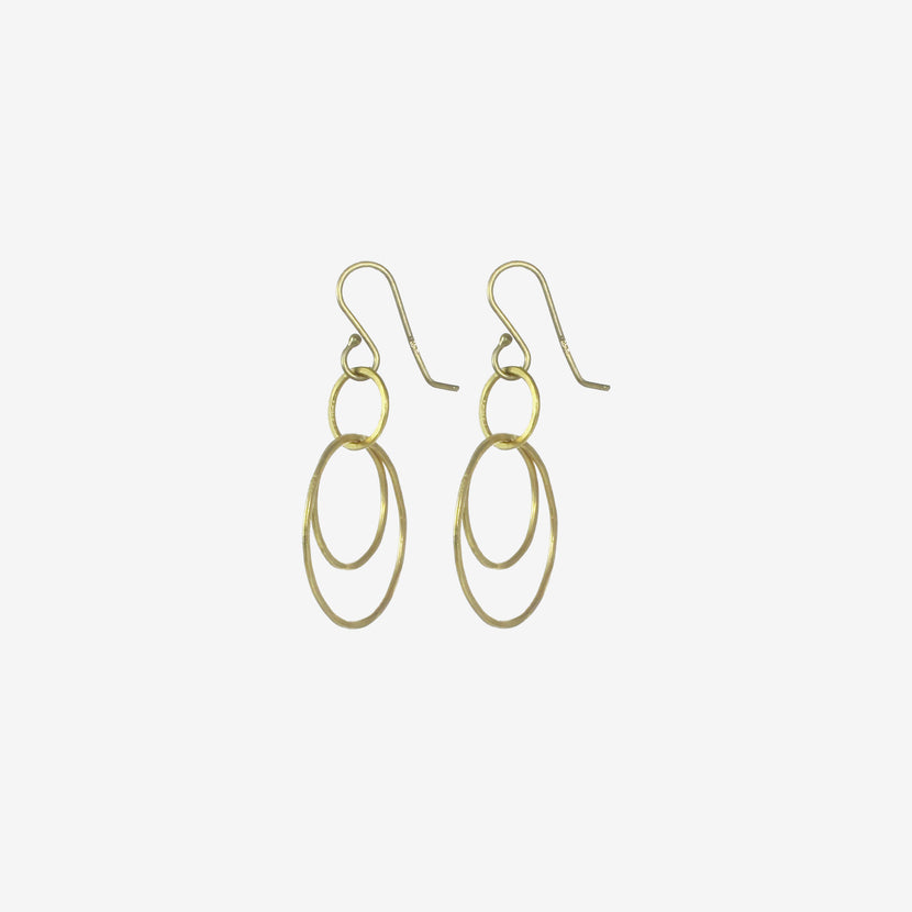 ROSANNE PUGLIESE 22K MEDIUM MAGNOLIA EARRINGS