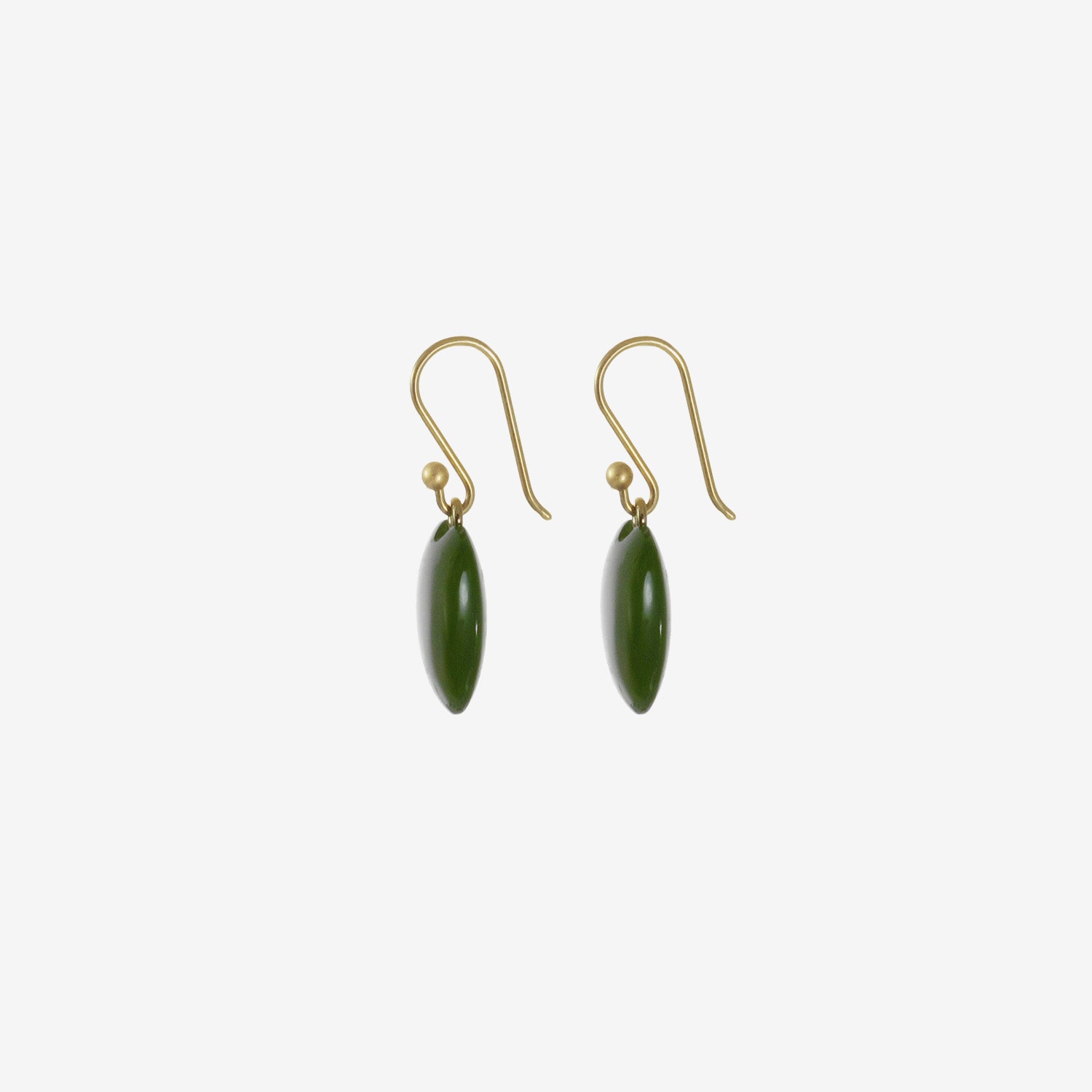 TED MUEHLING 14K & JADE LILY PADS