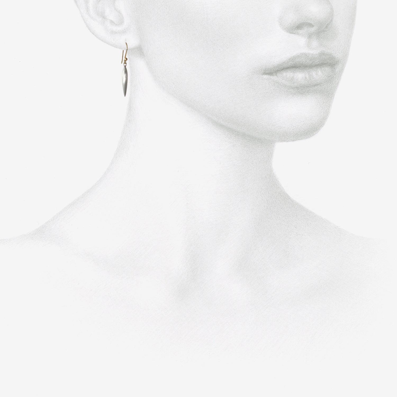 TED MUEHLING 14K & STERLING SILVER SMALL RICE