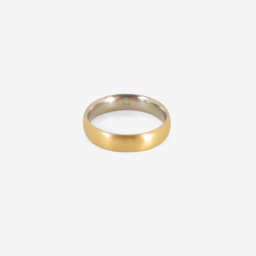 NIKOLLE RADI 18K & PLATINUM COMFORT BAND, 5MM