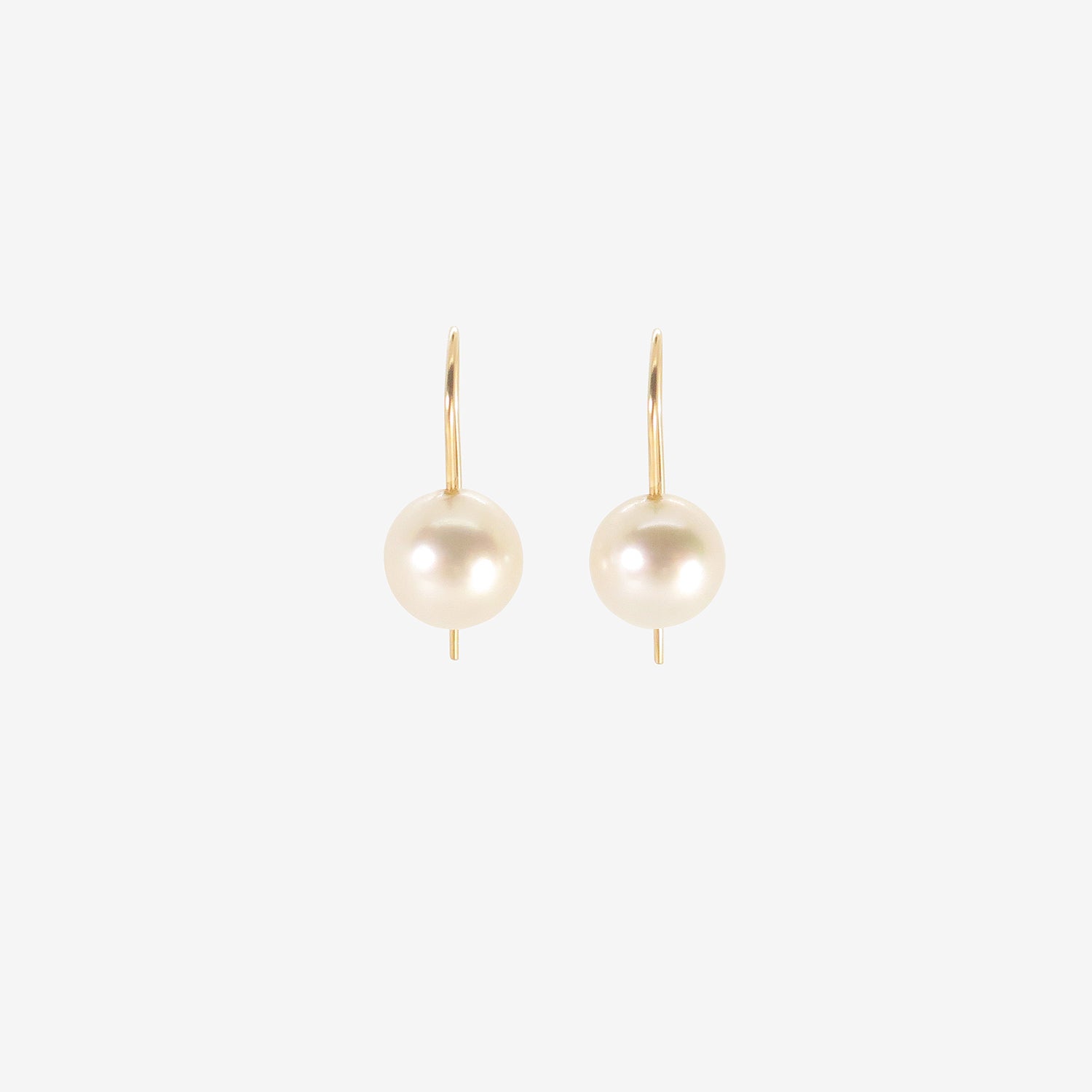ROSANNE PUGLIESE 18K & CREAM-COLORED SOUTH SEA PEARL EARRINGS