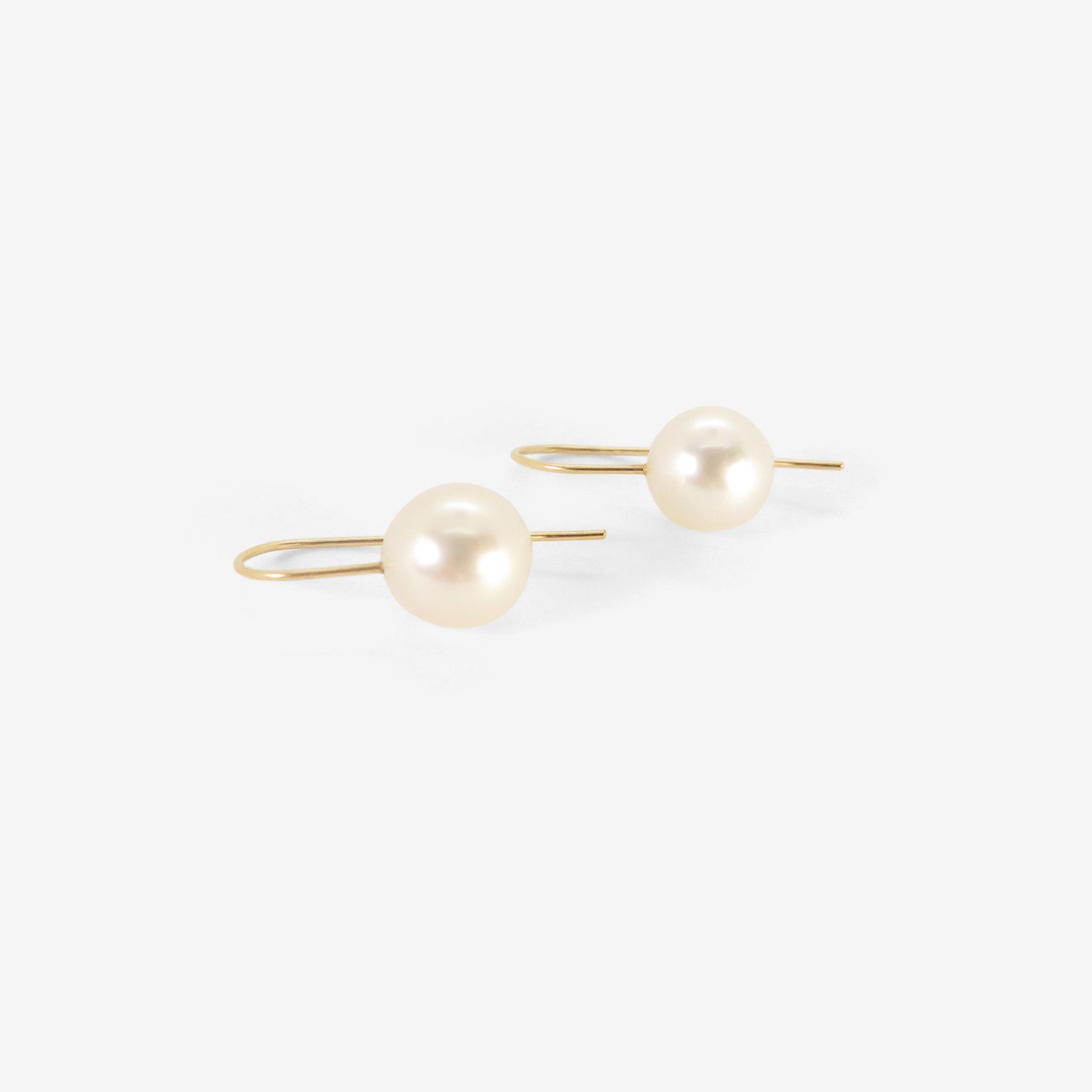 ROSANNE PUGLIESE 18K & CREAM-COLORED SOUTH SEA PEARL EARRINGS