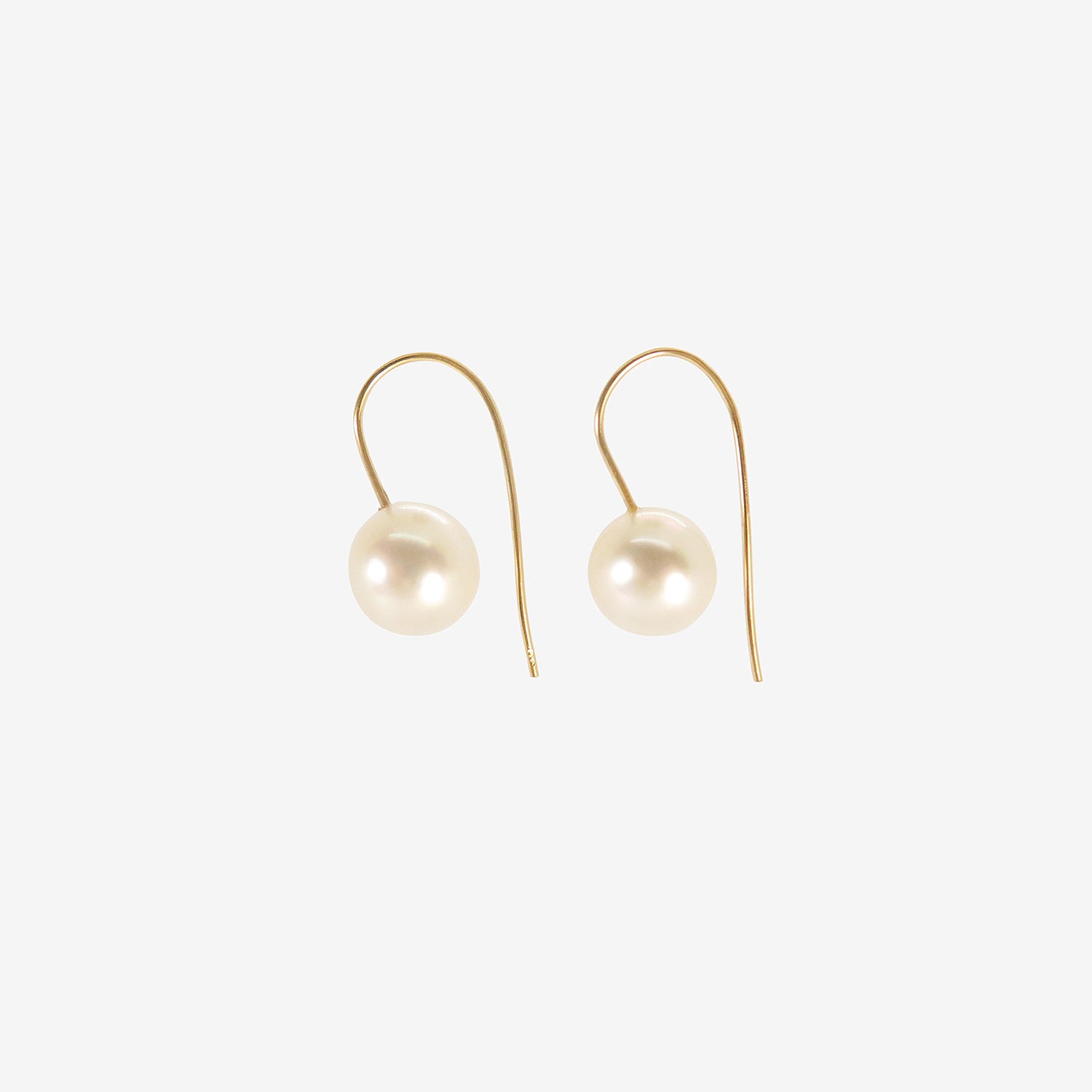 ROSANNE PUGLIESE 18K & CREAM-COLORED SOUTH SEA PEARL EARRINGS
