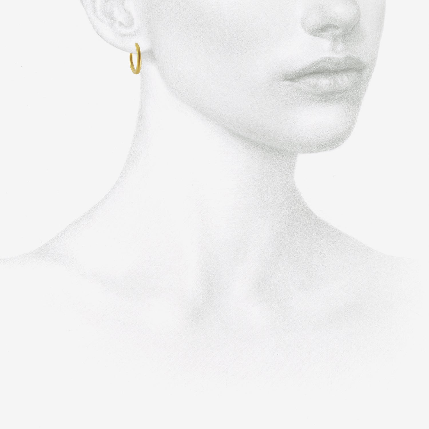 PROUNIS 22K 16MM HINGED HOOP & HOOK EARRINGS
