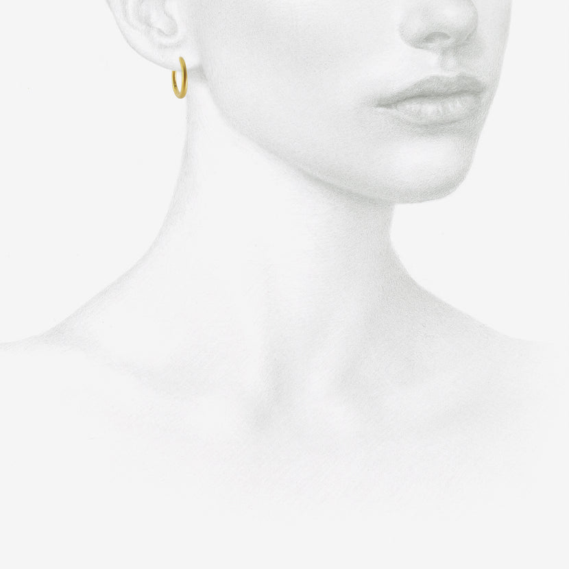PROUNIS 22K 16MM HINGED HOOP & HOOK EARRINGS