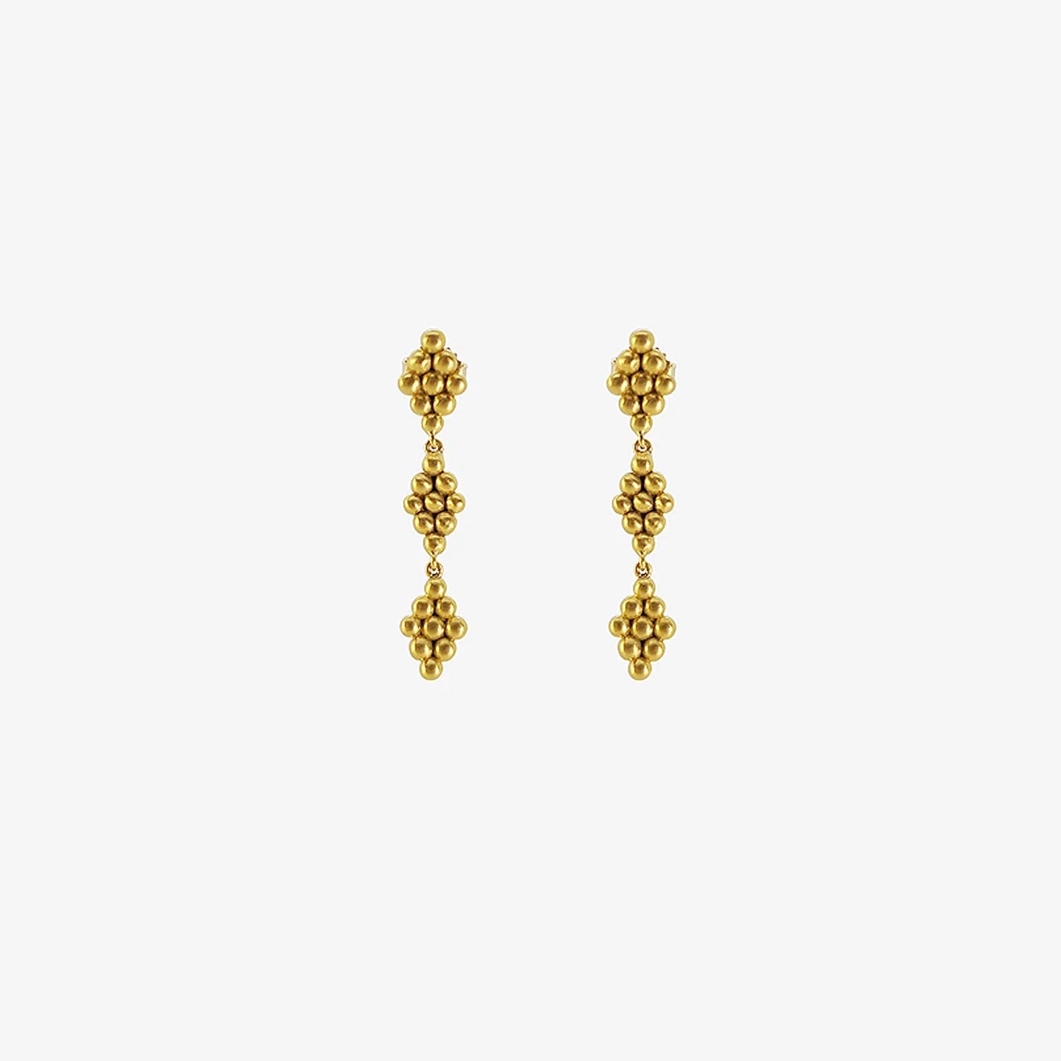 PROUNIS 22K TRIO NONA EARRINGS