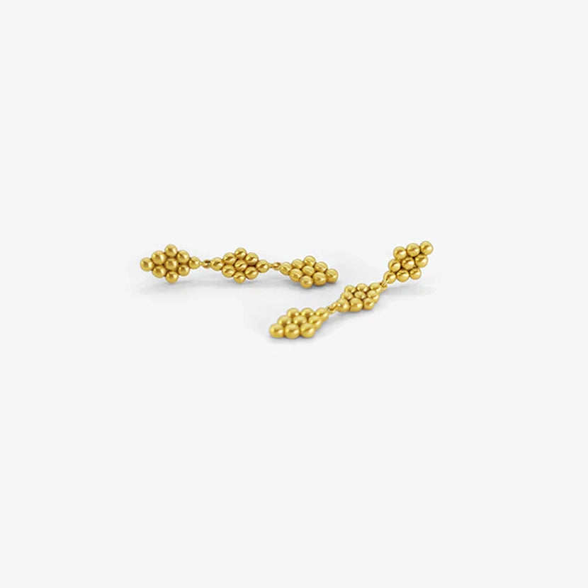 PROUNIS 22K TRIO NONA EARRINGS