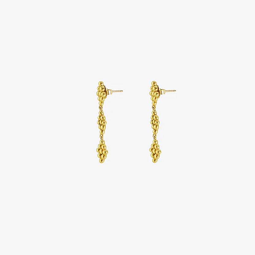 PROUNIS 22K TRIO NONA EARRINGS