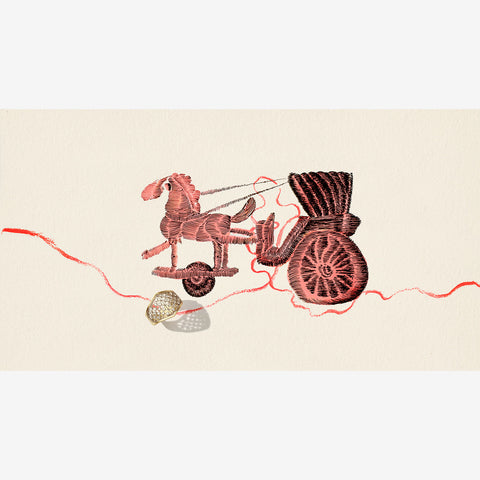 NIKOLLE RADI 18K & PLATINUM CORSET RING WITH WHITE DIAMONDS