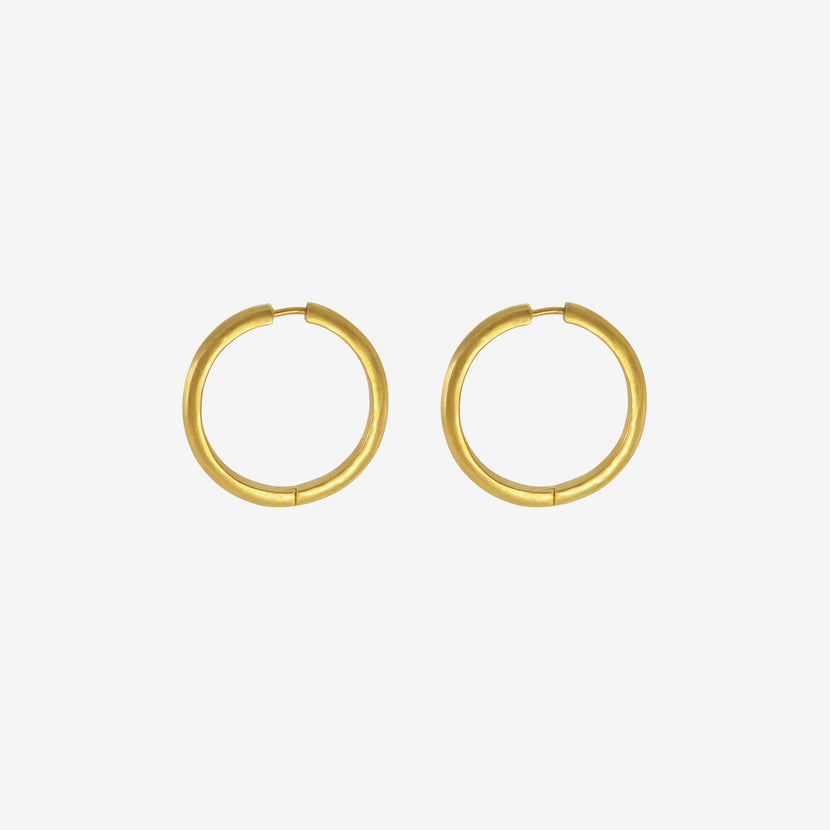 DARIUS 18K 24MM SIGNATURE HOOPS