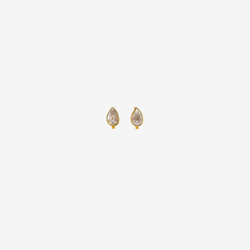 DARIUS 18K & PEAR-SHAPED DIAMOND 8MM FAIRY HOOPS, 1.56CT