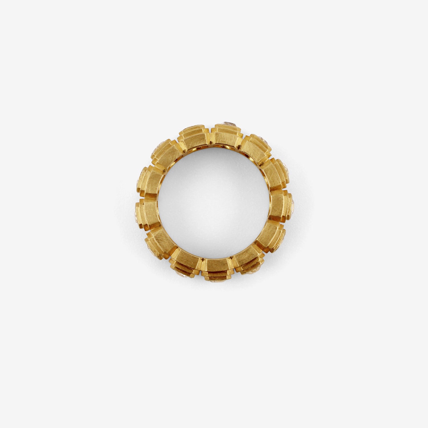 DARIUS 20K & DIAMOND ZIGGURAT ETERNITY BAND, 2.43CT