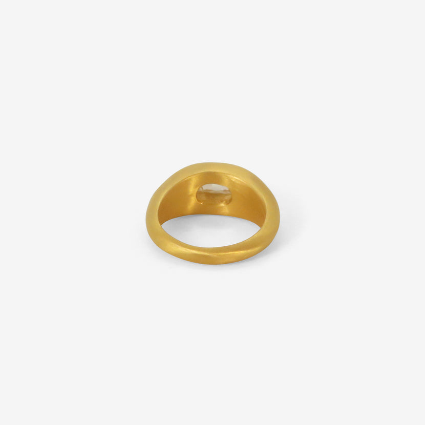 DARIUS 18K & ELONGATED CUSHION-CUT FANCY BROWN DIAMOND RING, 1.13CT